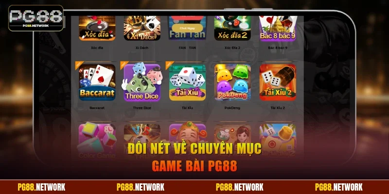 Đôi nét về chuyên mục Game bài PG88